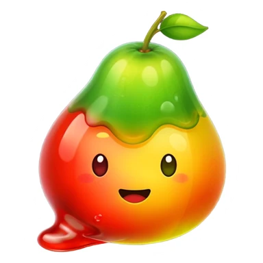 Fruit jelly blob sticker