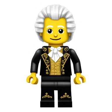 Wolfgang Amadeus Mozart lego full body sticker