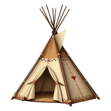 Teepee sticker