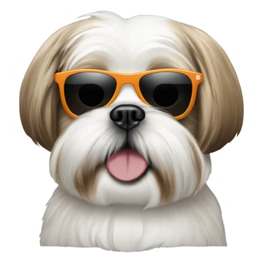 shih tzu in sunglasses  sticker