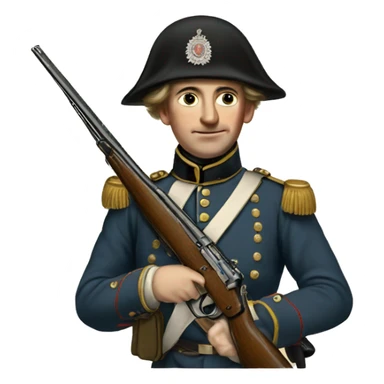 british soldier with rifle 19 century sticker
