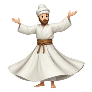 A whirling dervish sticker
