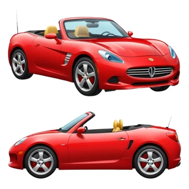  авто з відкидним верхом emodji sticker