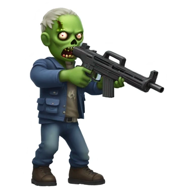 zombie with a pp-919 gun sticker