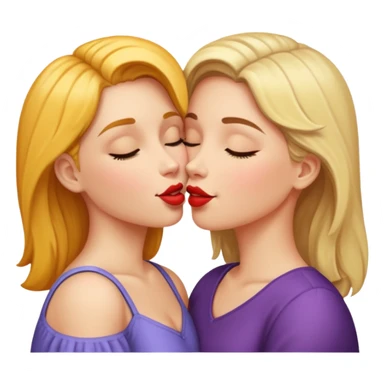 lesbians kissing sticker