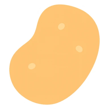 chicken nugget icon with color fill sticker