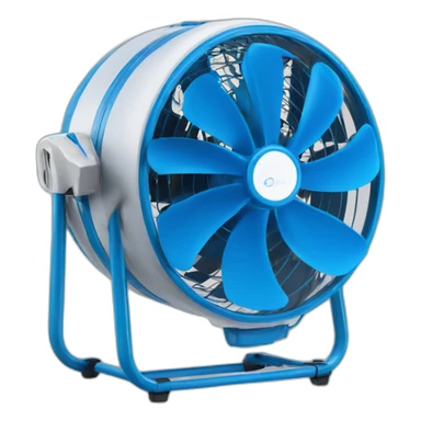 Ventilador azul sticker