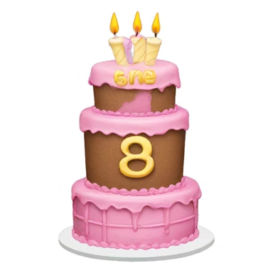 Sweet 16 birthday cake sticker