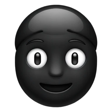 black aestheic emoji sticker