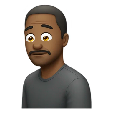 Man-moved to cry sticker