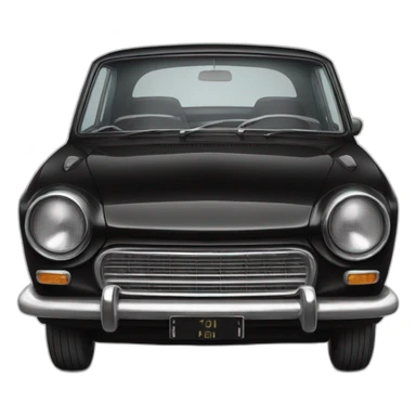 1960 BLACK DATSUN BLUEBIRD sticker
