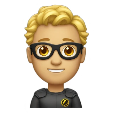 super hero designer sticker