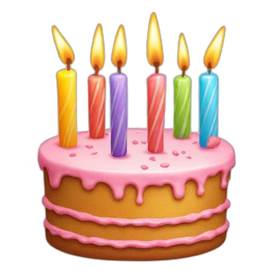 birthday-cake-with-two-candles sticker
