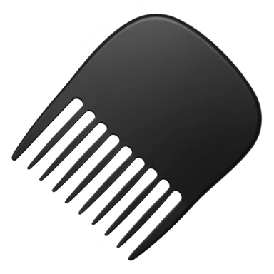 round hair comb sticker