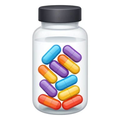 pills in bottle sticker
