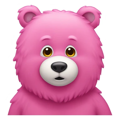 Pink bear sticker