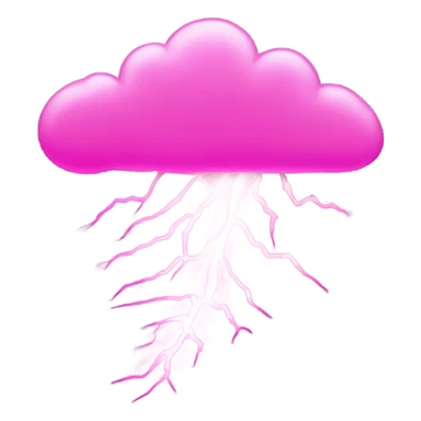 Pink thunderstorm  sticker