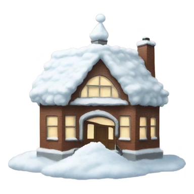 Snow on top of school sticker