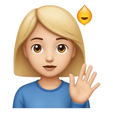 🤔this emoji with an innocent suspicious but also smirking 😏 expression looking up, but with that same hand sticker