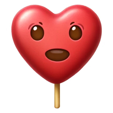Heart shaped candy sticker