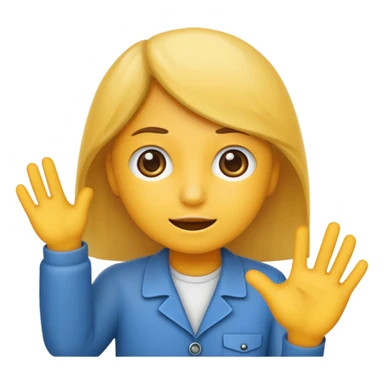 An emoji where the students needs help sticker