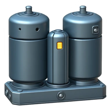 missile battery, sci-fi render sticker