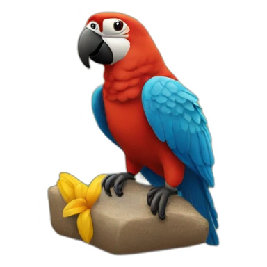 Loro en la pc sticker