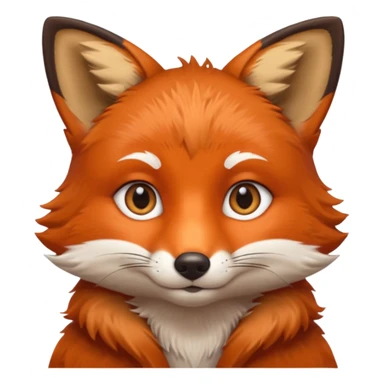 patient fox sticker