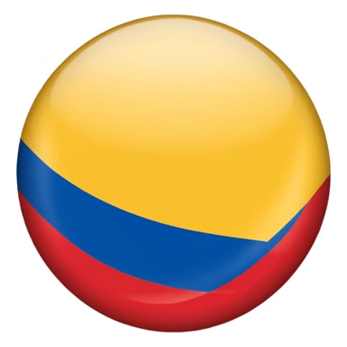 Bandera de colombia circular sticker