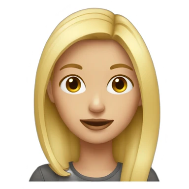 blond girl blogger sticker
