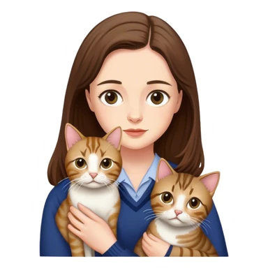 Rory Gilmore with a tabby cat sticker