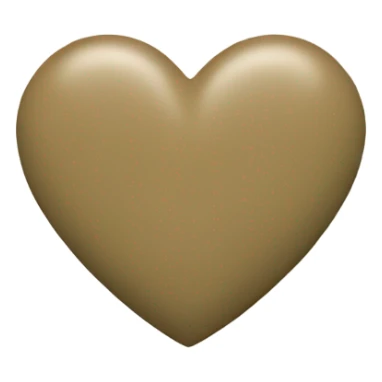 Khaki heart sticker