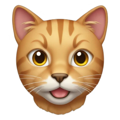 Cat with muscles sticker