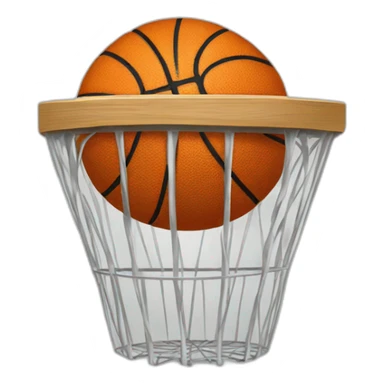 Panier de basket Sur tableau sticker