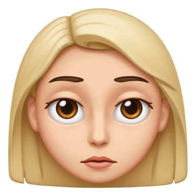 Rolling eyes sticker