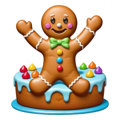 How to make a Giant Gingerbread Man Cake Recipe  sticker
