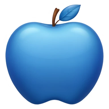 Une pomme bleu sticker