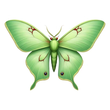 luna moth sticker