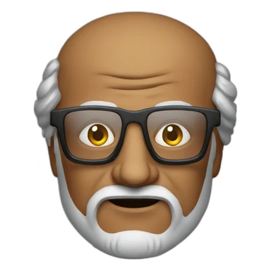 rajini with glass sticker