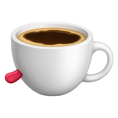 coffee cup with kiss on it sticker