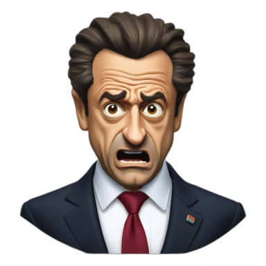 Sarkozy angry sticker