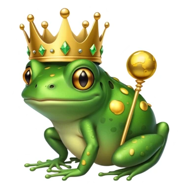 Frog princess sticker