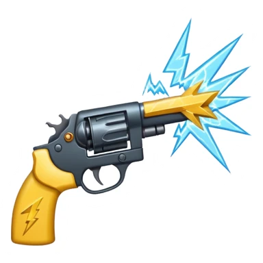 give me a gun which has lightning and thunder in it 
 sticker