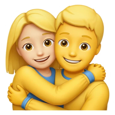 A hug emoji sticker