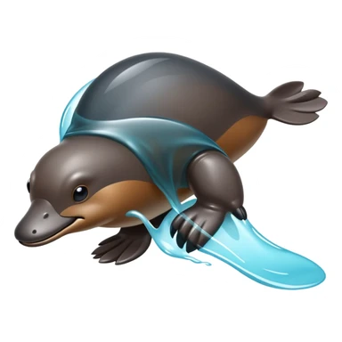 A platypus with a body made of flowing obsidian that constantly shifts and reshapes. Its bill can harden into a razor-sharp edge or soften to sense electrical signals. sticker