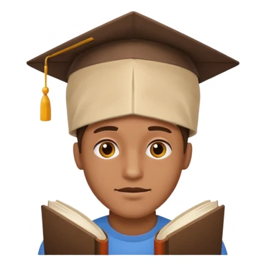 a man with very books in your head sticker