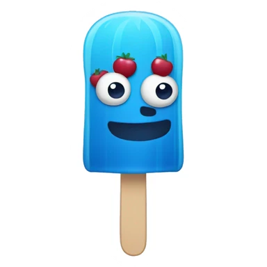 Ice popsicle blueberrie sticker