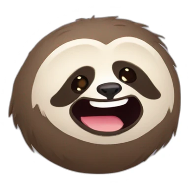 Giggle sloth sticker