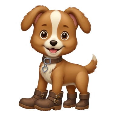 Perro con botas sticker