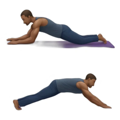 a man doing the planche sticker